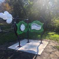 <p>A piano piece honors the late teacher at the park as well.</p>