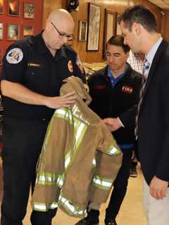 Greek Firefighters Who Battled Blazes In Street Clothes Now Have Gear, Thanks To Ridgefield FD