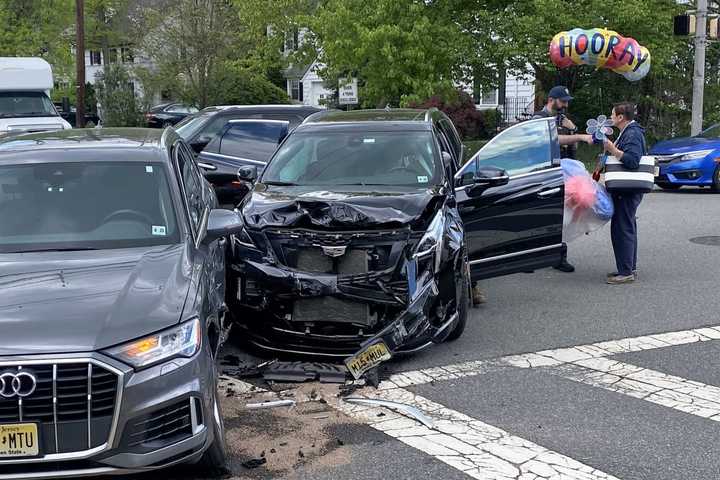 SUVs Collide In Ridgewood