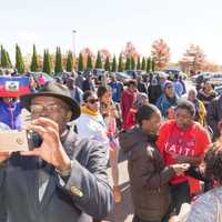 <p>Dozens protest Haitian ad</p>