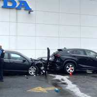 <p>The sedan and SUV got the worst of it.</p>