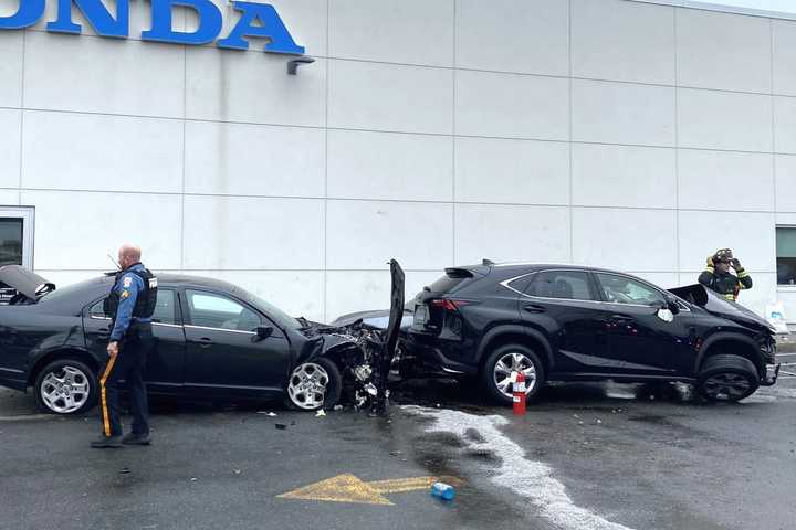 PD: Overdosing Driver From Bergenfield Crashes Into Route 4 Dealership Lot In Paramus