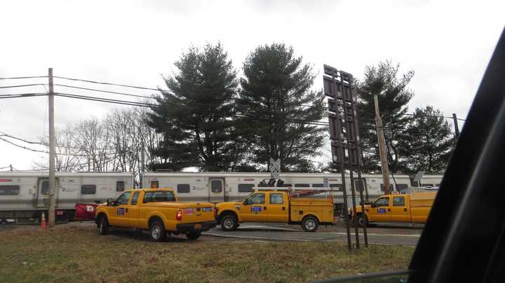 MTA railroad crews replaced a crossing gate Friday damaged at the deadly Commerce Street crossing in Valhalla. It&#x27;s been nearly two years since five Metro-North passengers and a motorist from Edgemont were killed here.