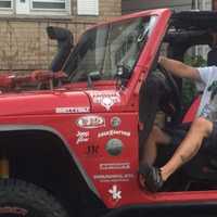 <p>Marriner bought his first Jeep, a red Wrangler, after his divorce.</p>