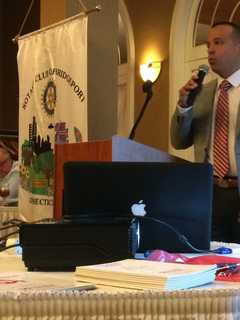 Shelton Branding Whiz Trades Business Tips With Bridgeport Rotary