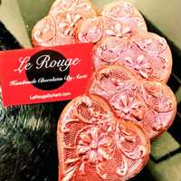 <p>Lots of heart-shaped items to choose from at Le Rouge Chocolates in Westport.</p>