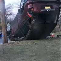 Driver OK In Mahwah Rollover