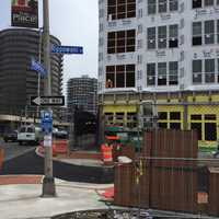 <p>Rippowam Place appears to be nearing completion in downtown Stamford this week.</p>