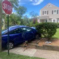 <p>No one was injured in the crash at the corner of Grove and South Irving Street in Ridgewood.</p>