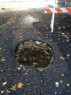 Route 202 In Mahwah Remains Closed After Roadway Collapse