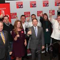 <p>Toasting the kick-off of the 10th annual Hudson Valley Restaurant Week.</p>