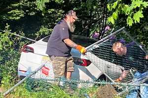 Driver, 18, Plows Tesla Through Fence On Westwood Curve