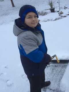 More Scenes From The Storm: Shoveling Snow in Airmont