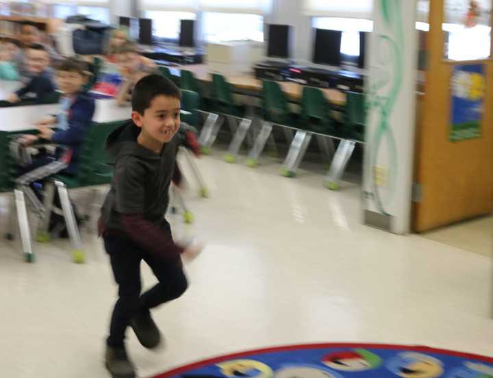 Second grader Sean has a surprise reunion with his father at Benjamin Franklin Elementary School