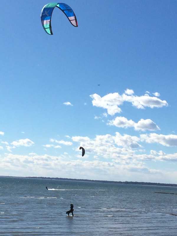 This Is March? Kitesurfers, Birdwatchers Take To The Beach In Stratford