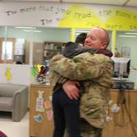 <p>Second grader Sean has a surprise reunion with his father at Benjamin Franklin Elementary School</p>