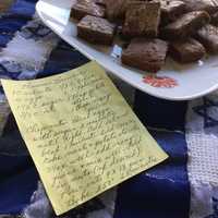 <p>The Passover Brownies and the original recipe.</p>