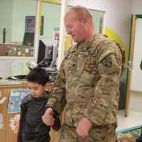 <p>Second grader Sean has a surprise reunion with his father at Benjamin Franklin Elementary School</p>