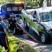 <p>The 22-year-old Mosquito Squad driver from Basking Ridge apparently looked down at his GPS and looked up too late, police said.</p>