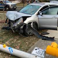 <p>Morning crash in Ridgewood.</p>