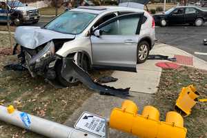 Morning Crash Topples Ridgewood Traffic Light