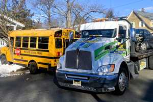 Mini School Bus Broadsided In Ridgewood (PHOTOS)