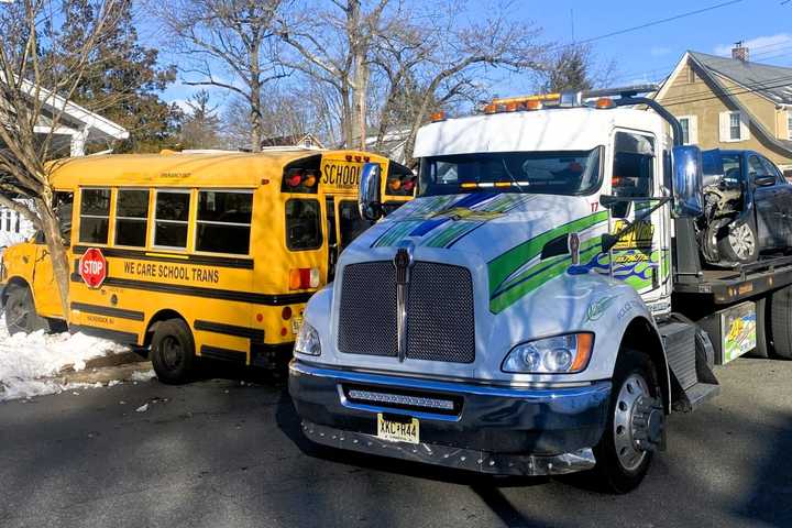 Mini School Bus Broadsided In Ridgewood (PHOTOS)