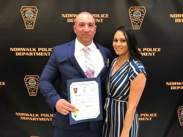 Detective Pugliese and his wife,  Krista