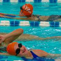 <p>Swimmers at the Stamford Family YMCA.</p>