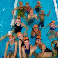 <p>Swimmers at the Stamford Family YMCA.</p>