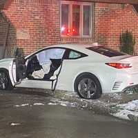 New Lexus Slams Into Fair Lawn Home