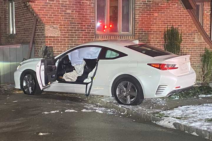 New Lexus Slams Into Fair Lawn Home