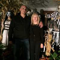 <p>Deena and Rob Campanelli outside of their Carlough Road home.</p>