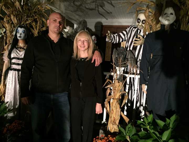 Deena and Rob Campanelli outside of their Carlough Road home.