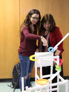 Lakeland Physics Students Make Paper Roller Coasters