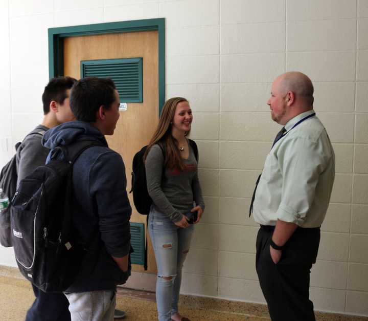 Christopher Cummings, right, will be the new school principal.