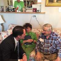 Himes Makes Special Delivery To Bridgeport Veteran