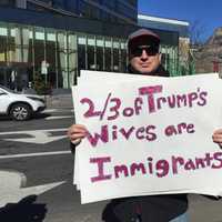 <p>Signage at &quot;Justice Monday&quot; rally in White Plains.</p>