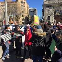 <p>President&#x27;s Day rally in White Plains.</p>