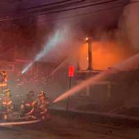 <p>Firefighters from eight departments responded.</p>