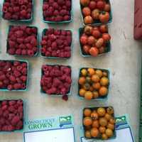 <p>Connecticut-grown veggies were available for sale at the Stamford Government Center Tuesday. The market continues every Tuesday until October 25.</p>