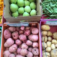 <p>Connecticut-grown veggies were available for sale at the Stamford Government Center Tuesday. The market continues every Tuesday until October 25.</p>