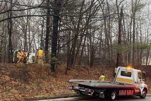 Woodcliff Lake Victim, 17, OK After Pickup Rolls Into Trees Off Route 17