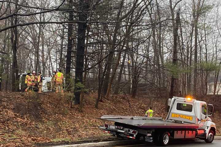 Woodcliff Lake Victim, 17, OK After Pickup Rolls Into Trees Off Route 17