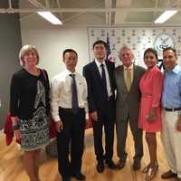 Chinese Team Swims Through Norwalk On The Way To Rio For Olympics