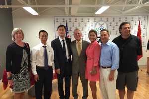 Chinese Team Swims Through Norwalk On The Way To Rio For Olympics