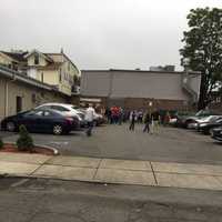<p>Patrons wait to return to their drinks and dinners.</p>