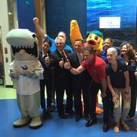 Stewie The Duck Brings Swimming Safety Message To Maritime Aquarium