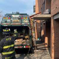 <p>No one was injured in the mishap on Heights Road in Ridgewood.</p>