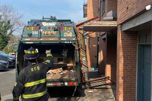 Garbage Truck Destroys Ridgewood Apartment Balcony